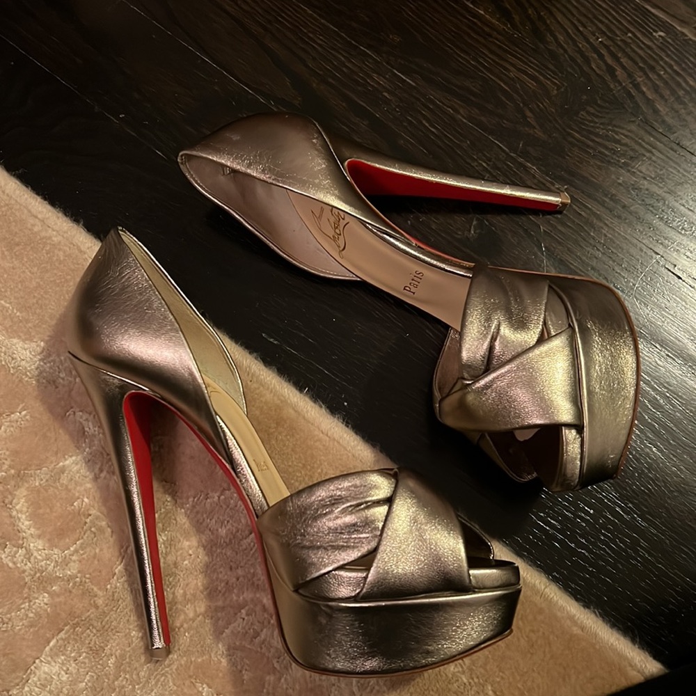 Christian Louboutin Volpi 150 Nappa silk 37 - Picture 8 of 11